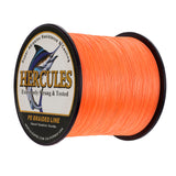 1000M 1094Yds Orange 6lb-100lb HERCULES PE Braided Fishing Line 4 Strands