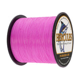 1000M 1094Yds Pink 6lb-100lb HERCULES PE PE Braided Fishing Line 4 Strands
