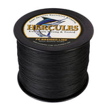 1000M 1094Yds Black 10lb-300lb HERCULES PE Braided Fishing Line 8 Strands
