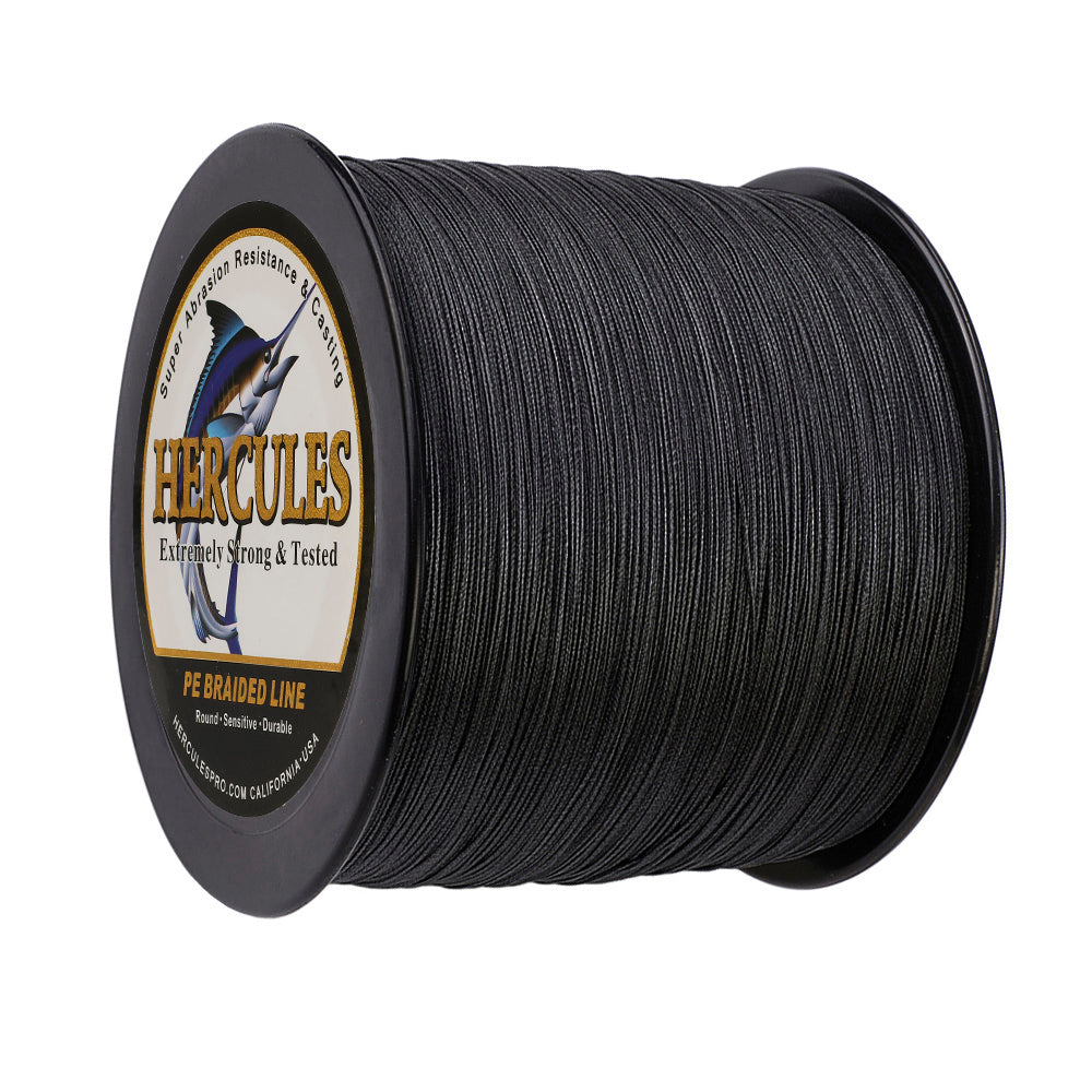 2000M 2187Yds Black 10lb-200lb HERCULES PE Braided Fishing Line 8 Strands