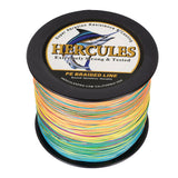 1000M 1094Yds Multicolor 10lb-300lb HERCULES PE Braided Fishing Line 8 Strands