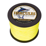 1000M 1094Yds Fluo Yellow 6lb-100lb HERCULES PE Braided Fishing Line 4 Strands