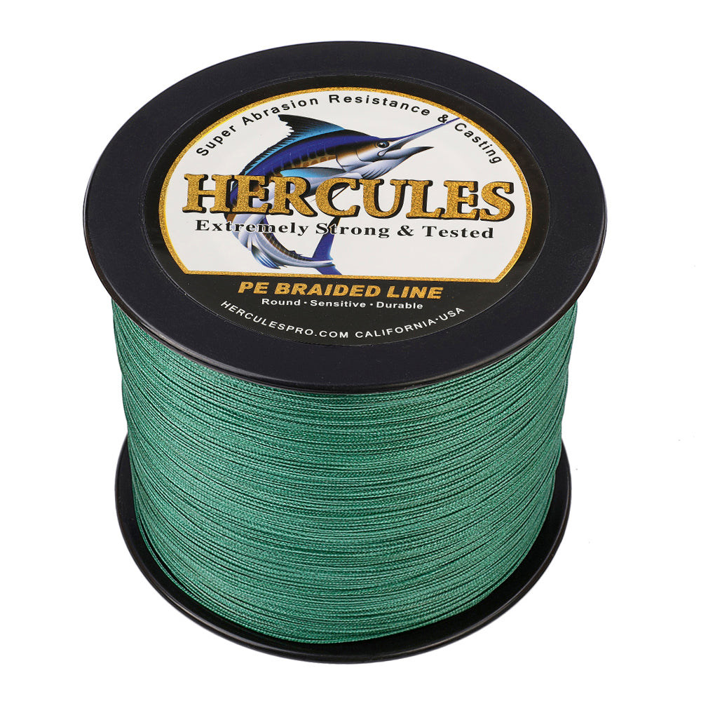 2000M 2187Yds Green 10lb-200lb HERCULES PE Braided Fishing Line 8 Strands