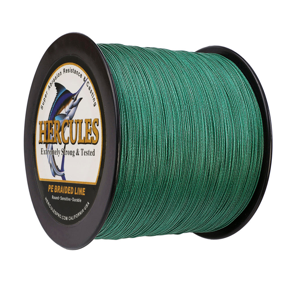 2000M 2187Yds Green 10lb-200lb HERCULES PE Braided Fishing Line 8 Strands