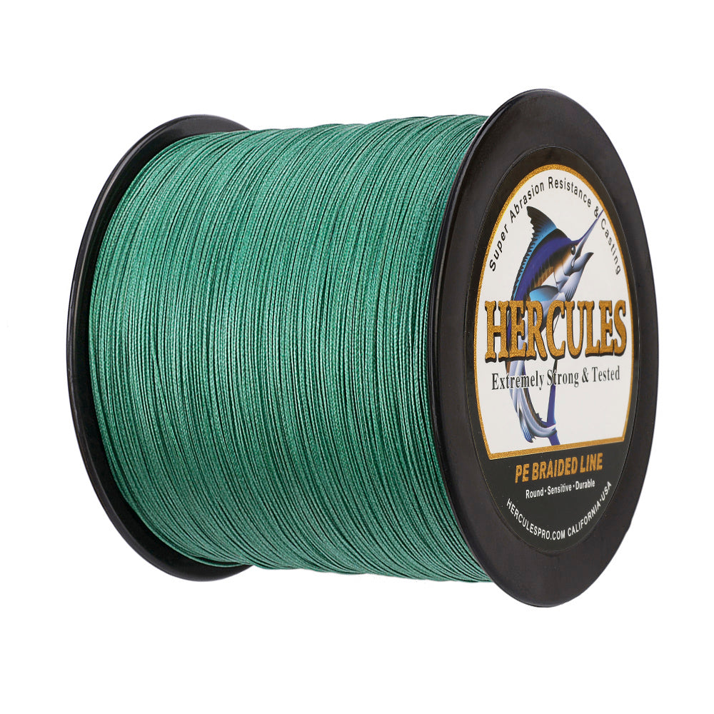 2000M 2187Yds Green 10lb-200lb HERCULES PE Braided Fishing Line 8 Strands