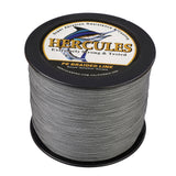 1000M 1094Yds Grey 10lb-300lb HERCULES PE Braided Fishing Line 8 Strands