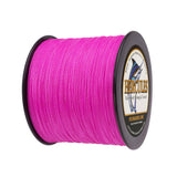 1000M 1094Yds Pink 6lb-100lb HERCULES PE PE Braided Fishing Line 4 Strands
