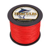 1000M 1094Yds Red 6lb-100lb HERCULES PE PE Braided Fishing Line 4 Strands