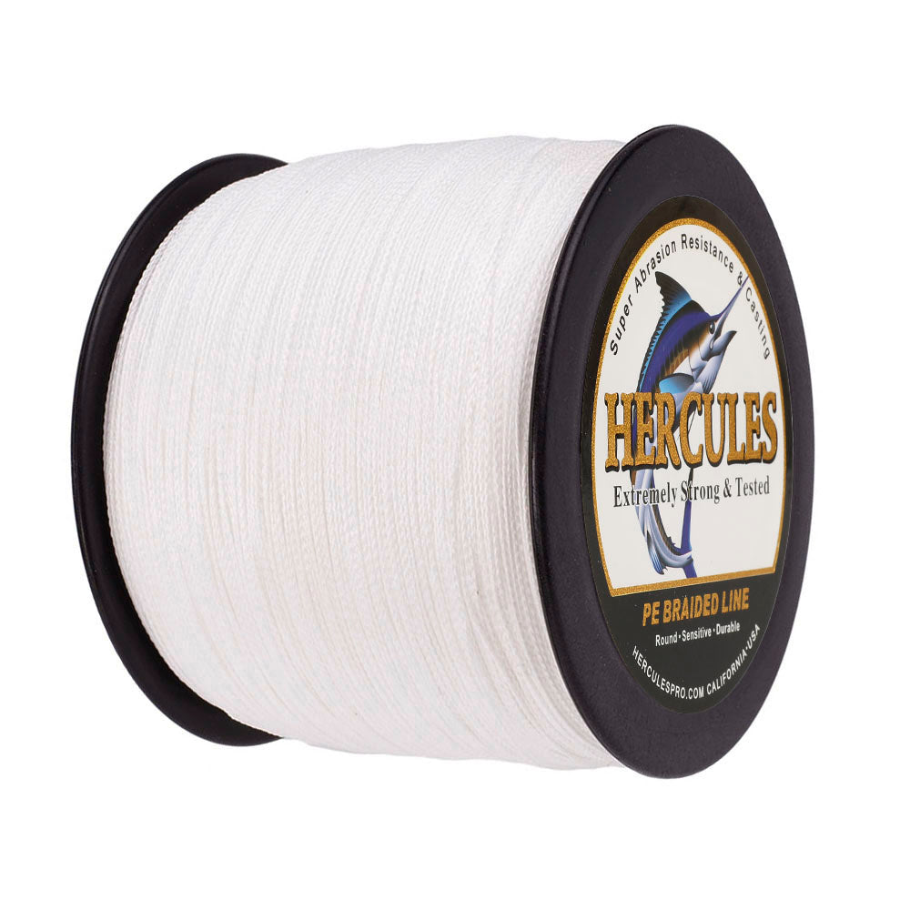 2000M 2187Yds White 6lb-100lb HERCULES PE Braided Fishing Line 4 Strands
