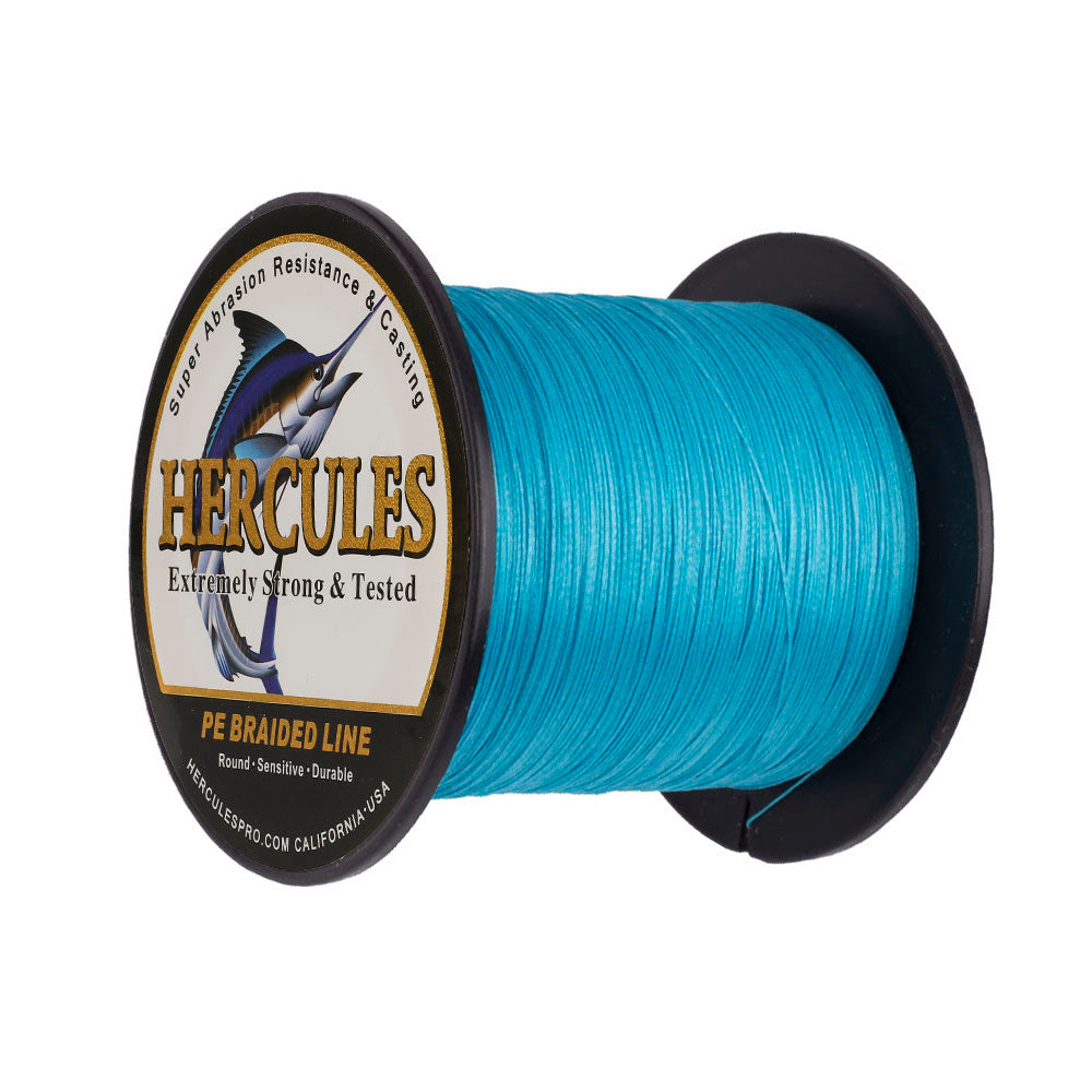 100M 109Yds Blue 10lb-300lb HERCULES PE Braided Fishing Line 8 Strands