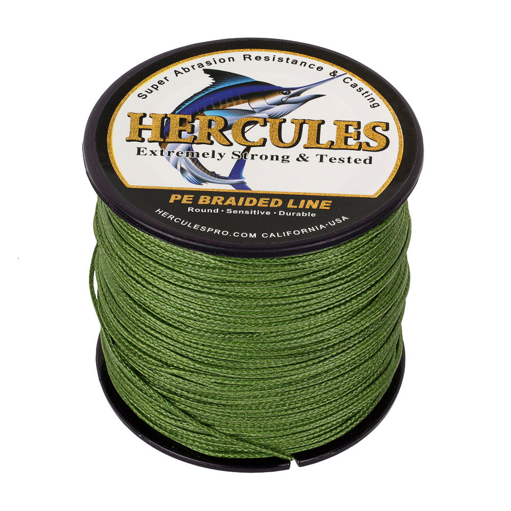 100M 109Yds Army Green 10lb-300lb HERCULES PE Braided Fishing Line 8 Strands