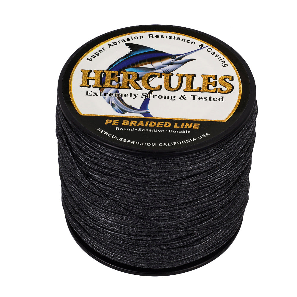100M 109Yds Black 10lb-300lb HERCULES PE Braided Fishing Line 8 Strands