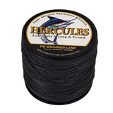 100M 109Yds Black 10lb-300lb HERCULES PE Braided Fishing Line 8 Strands