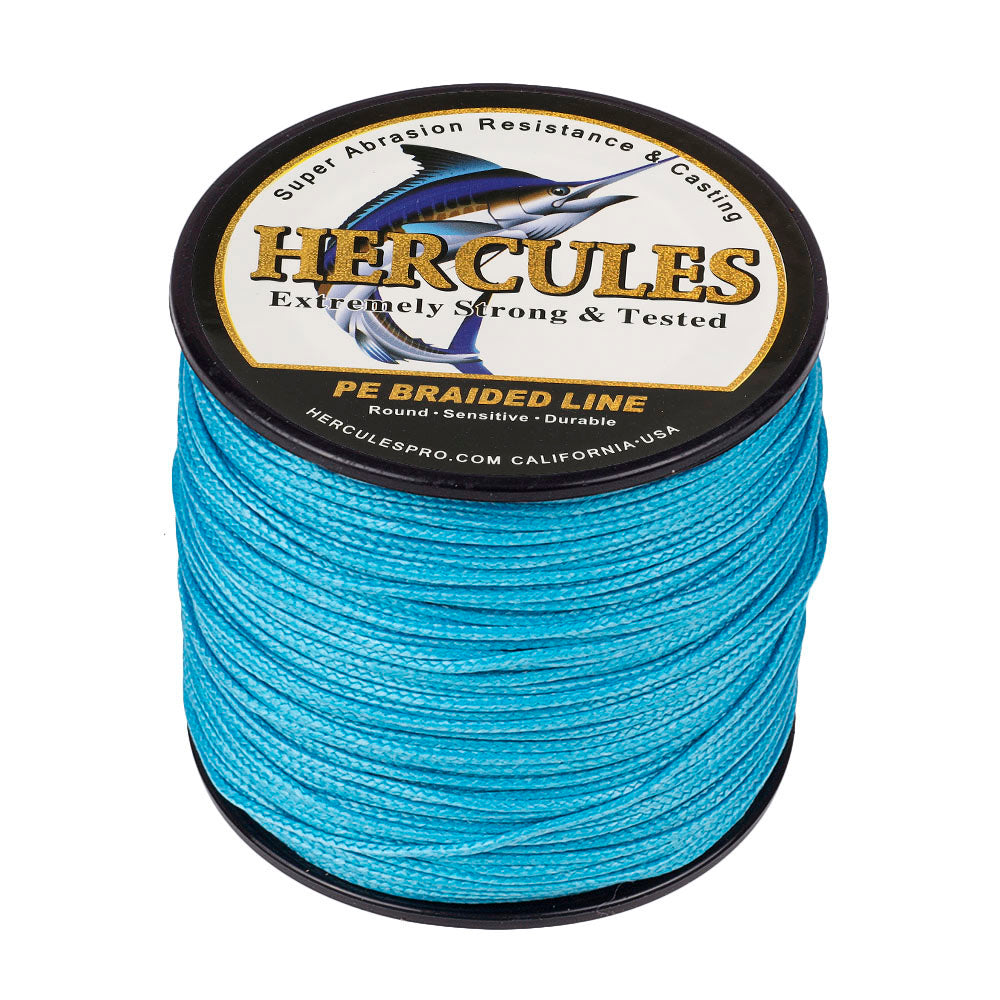 100M 109Yds Blue 10lb-300lb HERCULES PE Braided Fishing Line 8 Strands