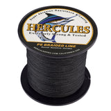 100M 109Yds Black 6lb-100lb HERCULES PE Braided Fishing Line 4 Strands