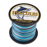 100M 109Yds Camo Blue 6lb-100lb HERCULES PE Braided Fishing Line 4 Strands