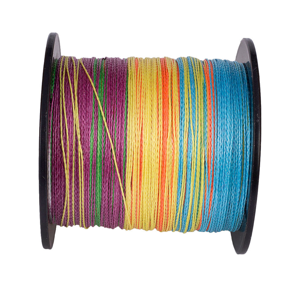 100M 109Yds Multicolor 6lb-100lb HERCULES PE Braided Fishing Line 4 Strands