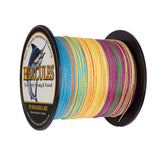100M 109Yds Multicolor 6lb-100lb HERCULES PE Braided Fishing Line 4 Strands