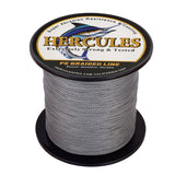 100M 109Yds Grey 6lb-100lb HERCULES PE Braided Fishing Line 4 Strands
