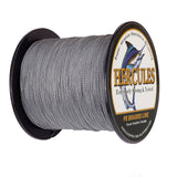 100M 109Yds Grey 6lb-100lb HERCULES PE Braided Fishing Line 4 Strands