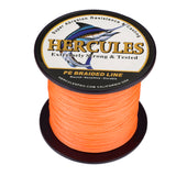 100M 109Yds Orange 6lb-100lb HERCULES PE Braided Fishing Line 4 Strands