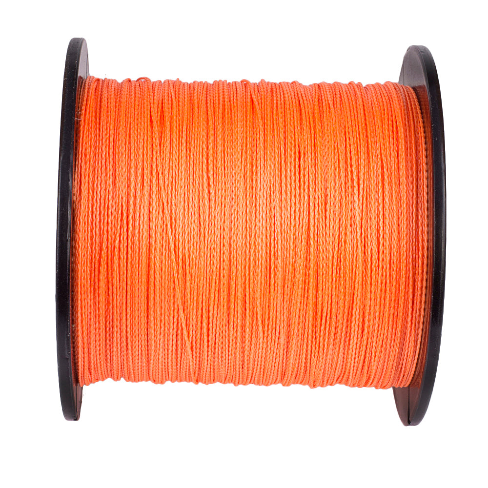 100M 109Yds Orange 6lb-100lb HERCULES PE Braided Fishing Line 4 Strands