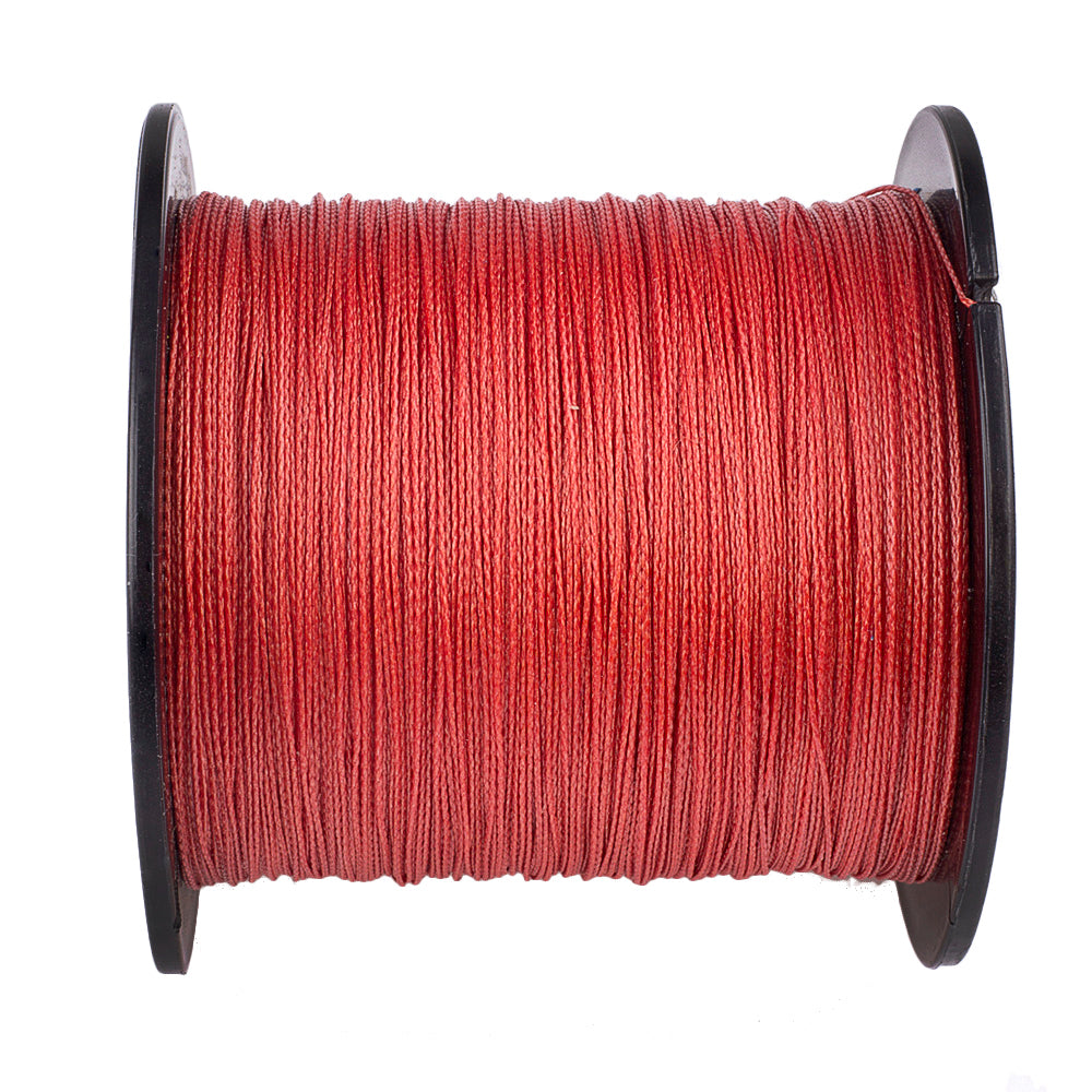 100M 109Yds Red 6lb-100lb HERCULES PE Braided Fishing Line 4 Strands