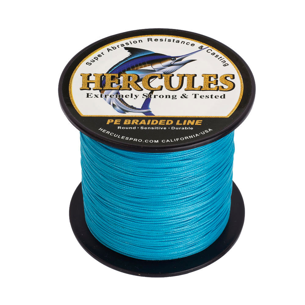 100M 109Yds Blue 10lb-300lb HERCULES PE Braided Fishing Line 8 Strands