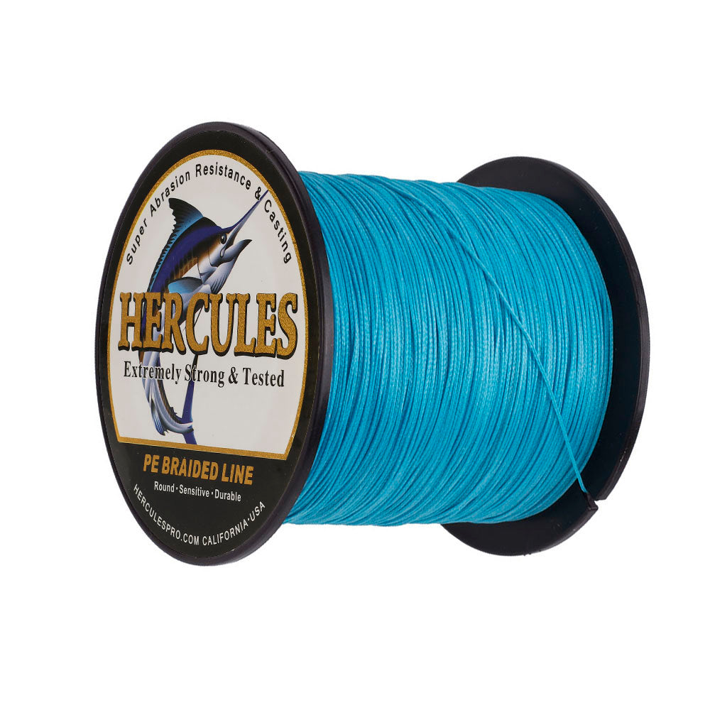 100M 109Yds Blue 10lb-300lb HERCULES PE Braided Fishing Line 8 Strands