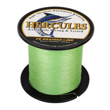 100M 109Yds Fluo Green 6lb-100lb HERCULES PE Braided Fishing Line 4 Strands
