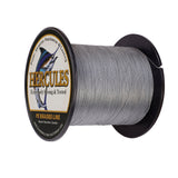 100M 109Yds Grey 6lb-100lb HERCULES PE Braided Fishing Line 4 Strands