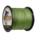 100M 109Yds Army Green 6lb-100lb HERCULES PE Braided Fishing Line 4 Strands