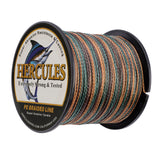 100M 109Yds Camouflage 6lb-100lb HERCULES PE Braided Fishing Line 4 Strands