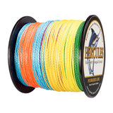 100M 109Yds Multicolor 6lb-100lb HERCULES PE Braided Fishing Line 4 Strands