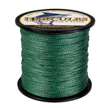 100M 109Yds Green 6lb-100lb HERCULES PE Braided Fishing Line 4 Strands