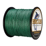 100M 109Yds Green 6lb-100lb HERCULES PE Braided Fishing Line 4 Strands
