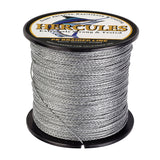 100M 109Yds Grey 6lb-100lb HERCULES PE Braided Fishing Line 4 Strands