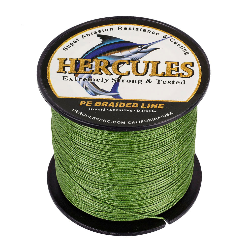 100M 109Yds Army Green 10lb-300lb HERCULES PE Braided Fishing Line 8 Strands