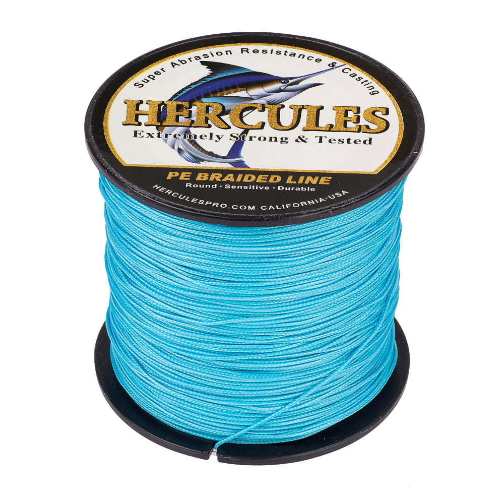 100M 109Yds Blue 10lb-300lb HERCULES PE Braided Fishing Line 8 Strands