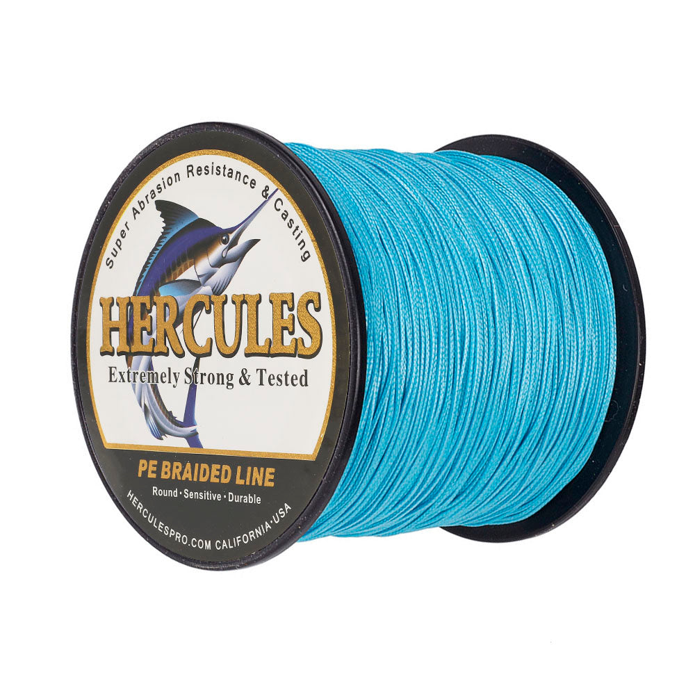 100M 109Yds Blue 10lb-300lb HERCULES PE Braided Fishing Line 8 Strands
