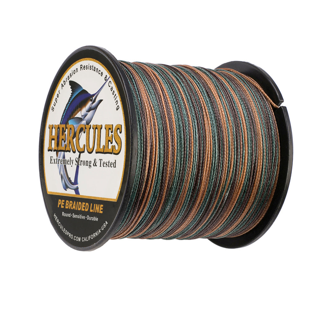 100M 109Yds Camouflage 10lb-300lb HERCULES PE Braided Fishing Line 8 Strands