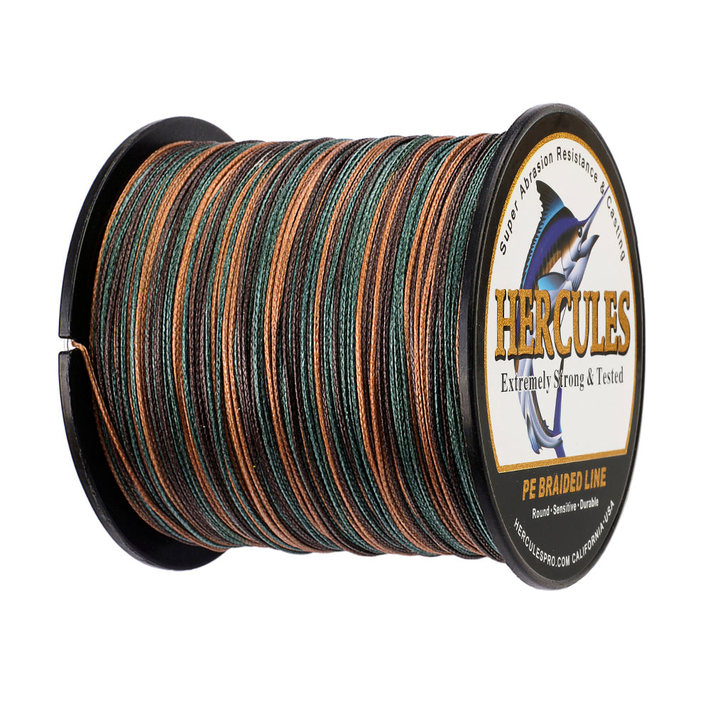 100M 109Yds Camouflage 10lb-300lb HERCULES PE Braided Fishing Line 8 Strands