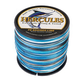 300M 328Yds Camo Blue 10lb-300lb HERCULES PE Braided Fishing Line 8 Strands