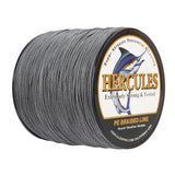 300M 328Yds Grey 10lb-300lb HERCULES PE Braided Fishing Line 8 Strands