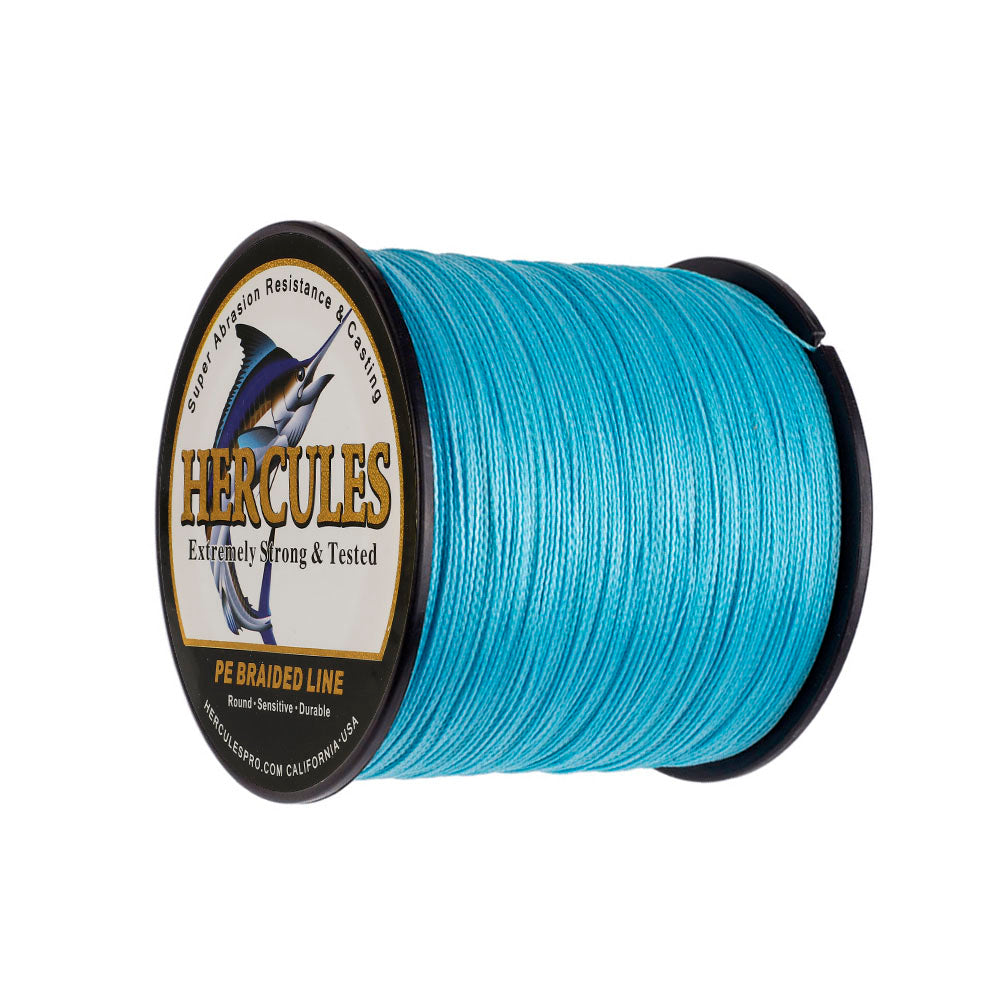 300M 328Yds Blue 6lb-100lb HERCULES PE PE Braided Fishing Line 4 Strands