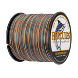 300M 328Yds Camouflage 6lb-100lb HERCULES PE PE Braided Fishing Line 4 Strands