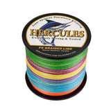 300M 328Yds Multicolor 6lb-100lb HERCULES PE PE Braided Fishing Line 4 Strands