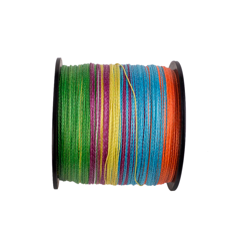 300M 328Yds Multicolor 6lb-100lb HERCULES PE PE Braided Fishing Line 4 Strands