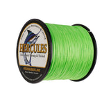 300M 328Yds Fluo Green 6lb-100lb HERCULES PE PE Braided Fishing Line 4 Strands