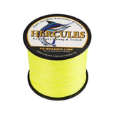 300M 328Yds Fluo Yellow 6lb-100lb HERCULES PE PE Braided Fishing Line 4 Strands